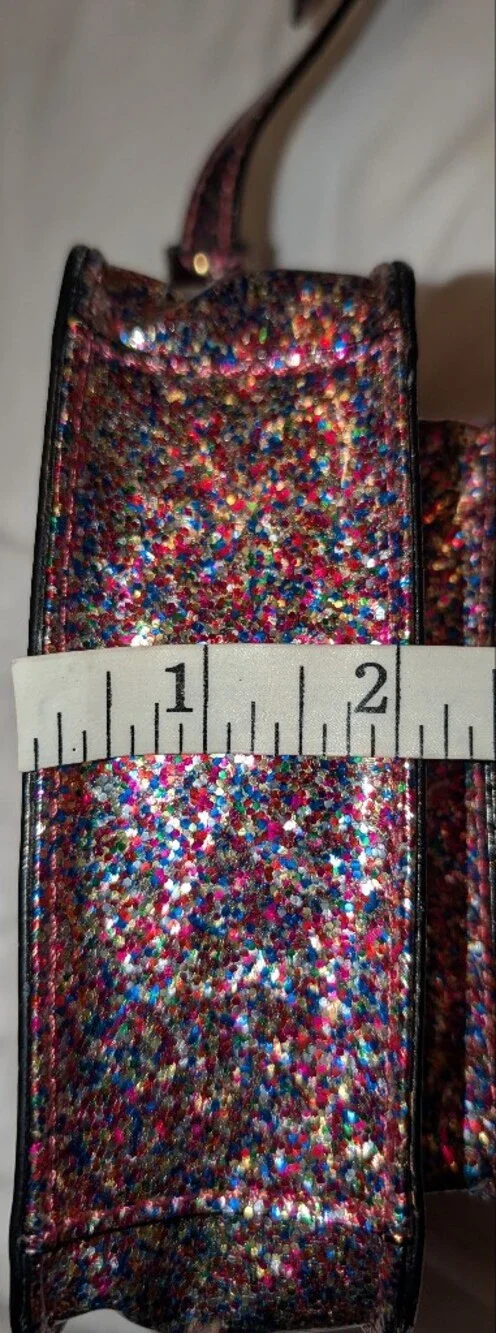 Kate Spade Kid's Glitter Scout Mini Crossbody Bag Pink Multi VGUC